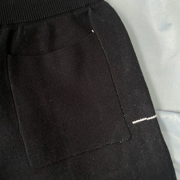 Rhude Mens Drawstring Knit Shorts Black - Picture 5 of 7